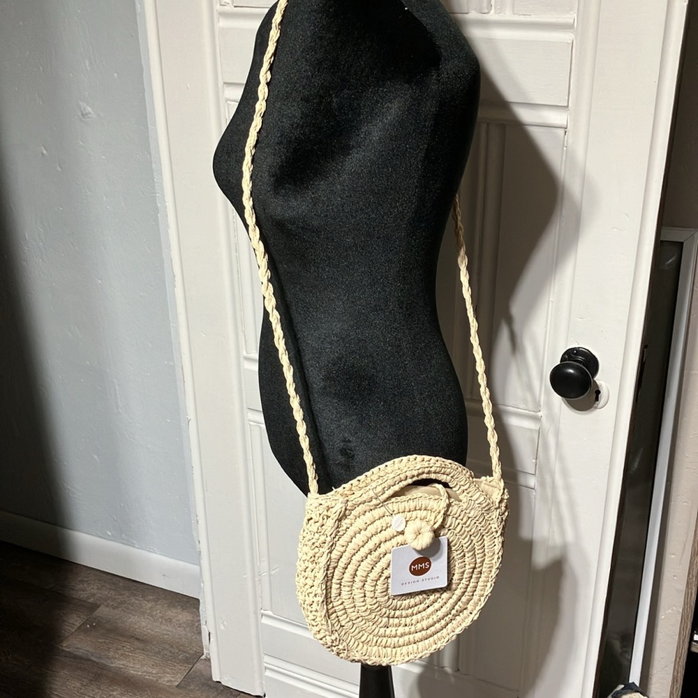 MMS Design Studio Straw Clutch/Crossbody